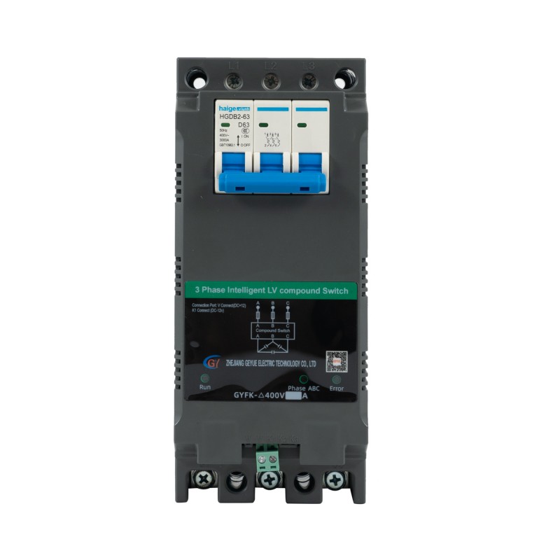 GYFK-Δ400V Compensazione trifase MCB DZ47 Interruttore a bassa tensione intelligente a tre fasi